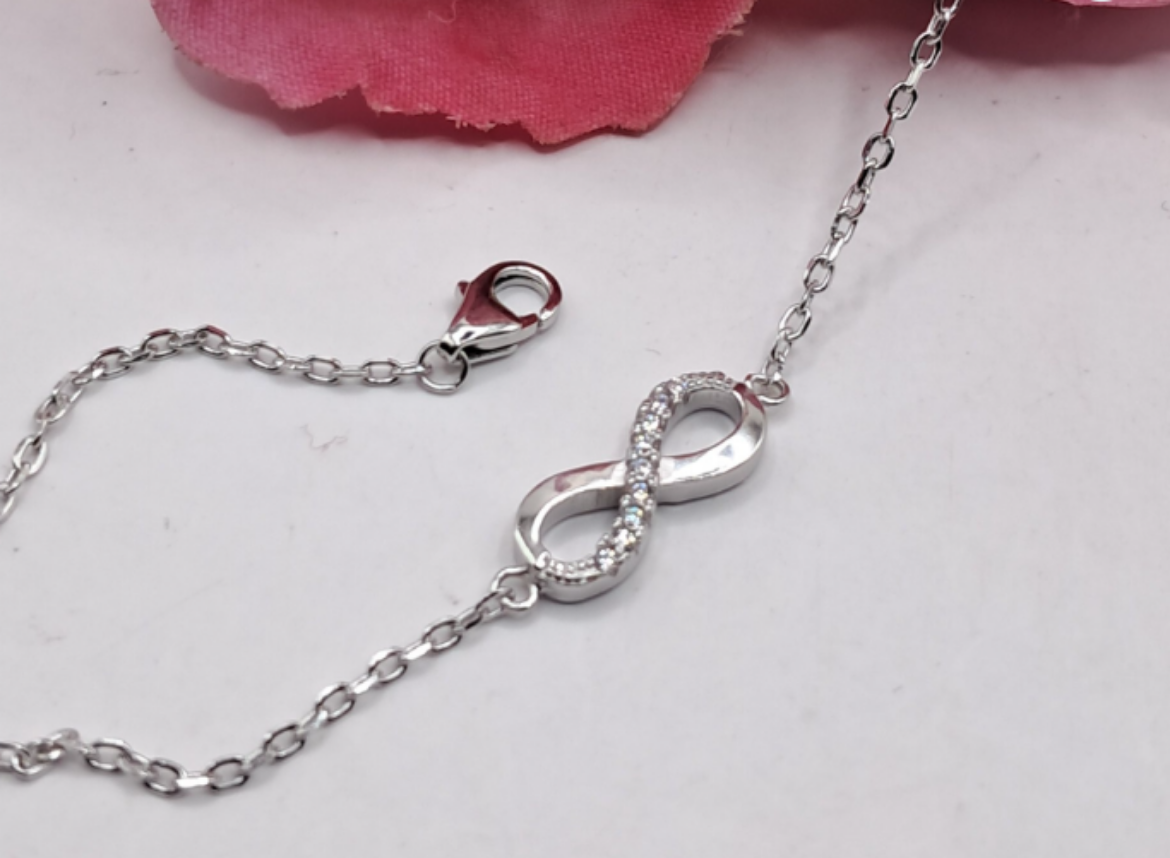 Imagem de Pulseira em Prata com Zirconias