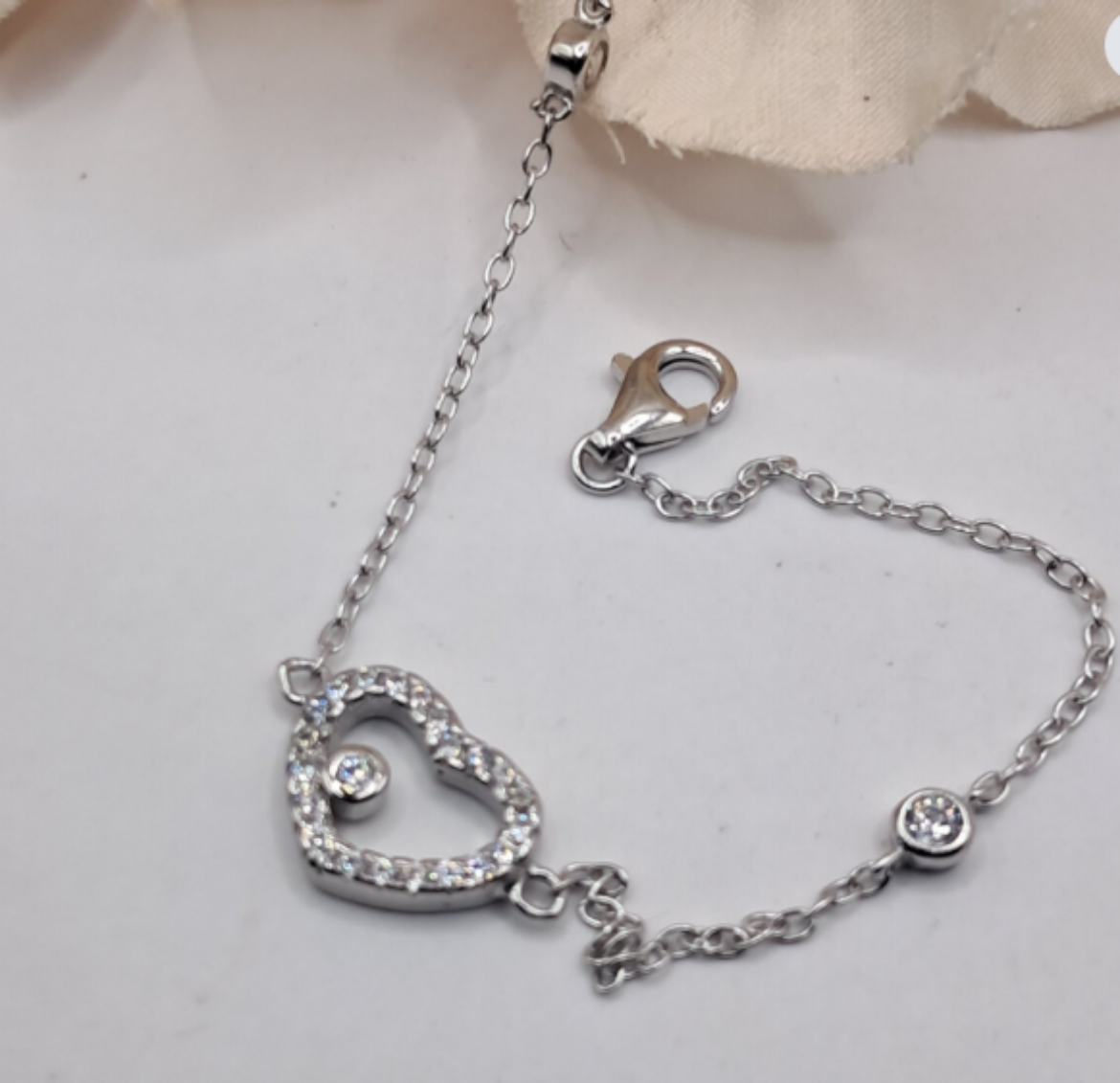 Imagem de Pulseira em Prata com Zirconias