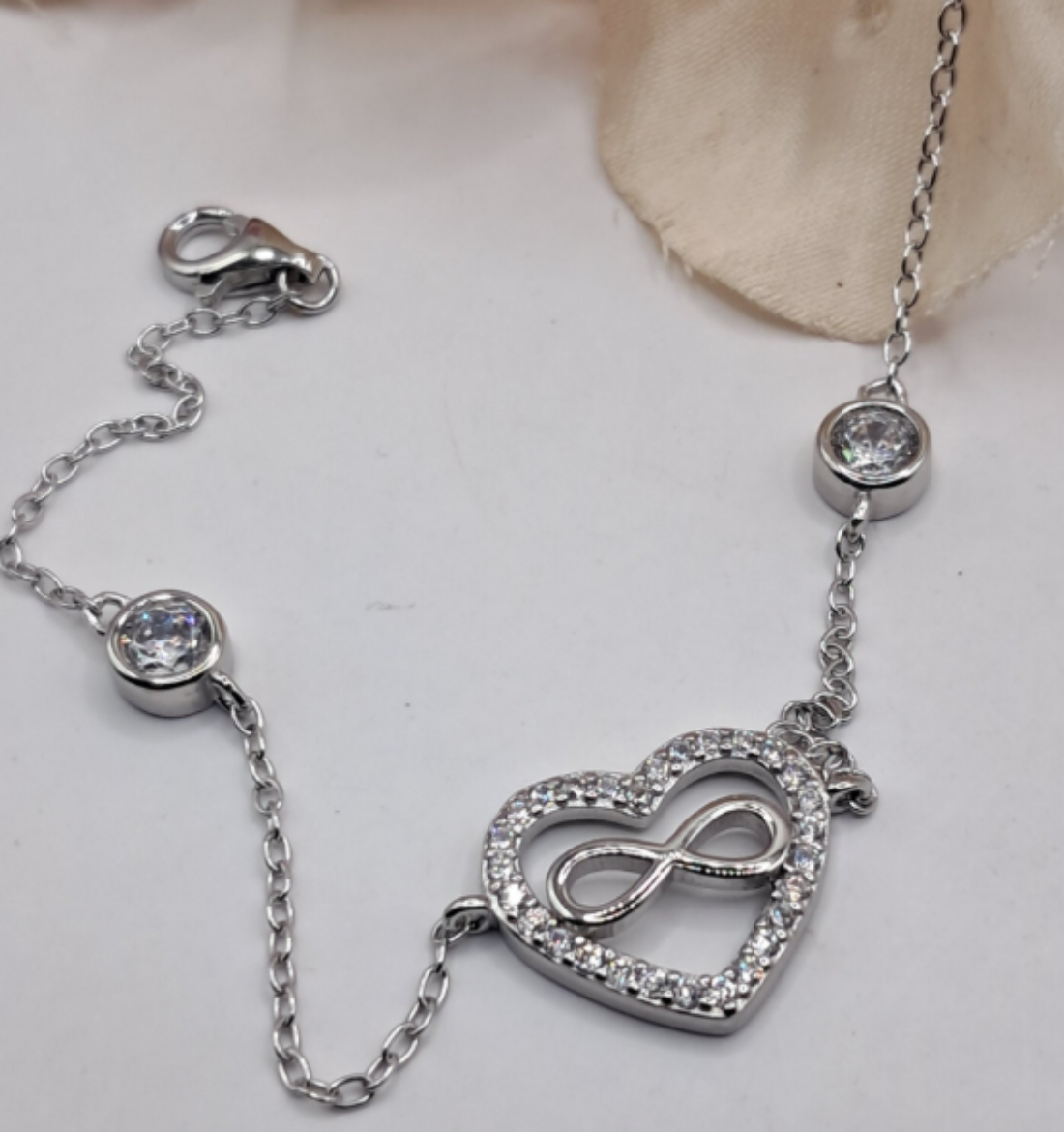 Imagem de Pulseira em Prata com Zirconias