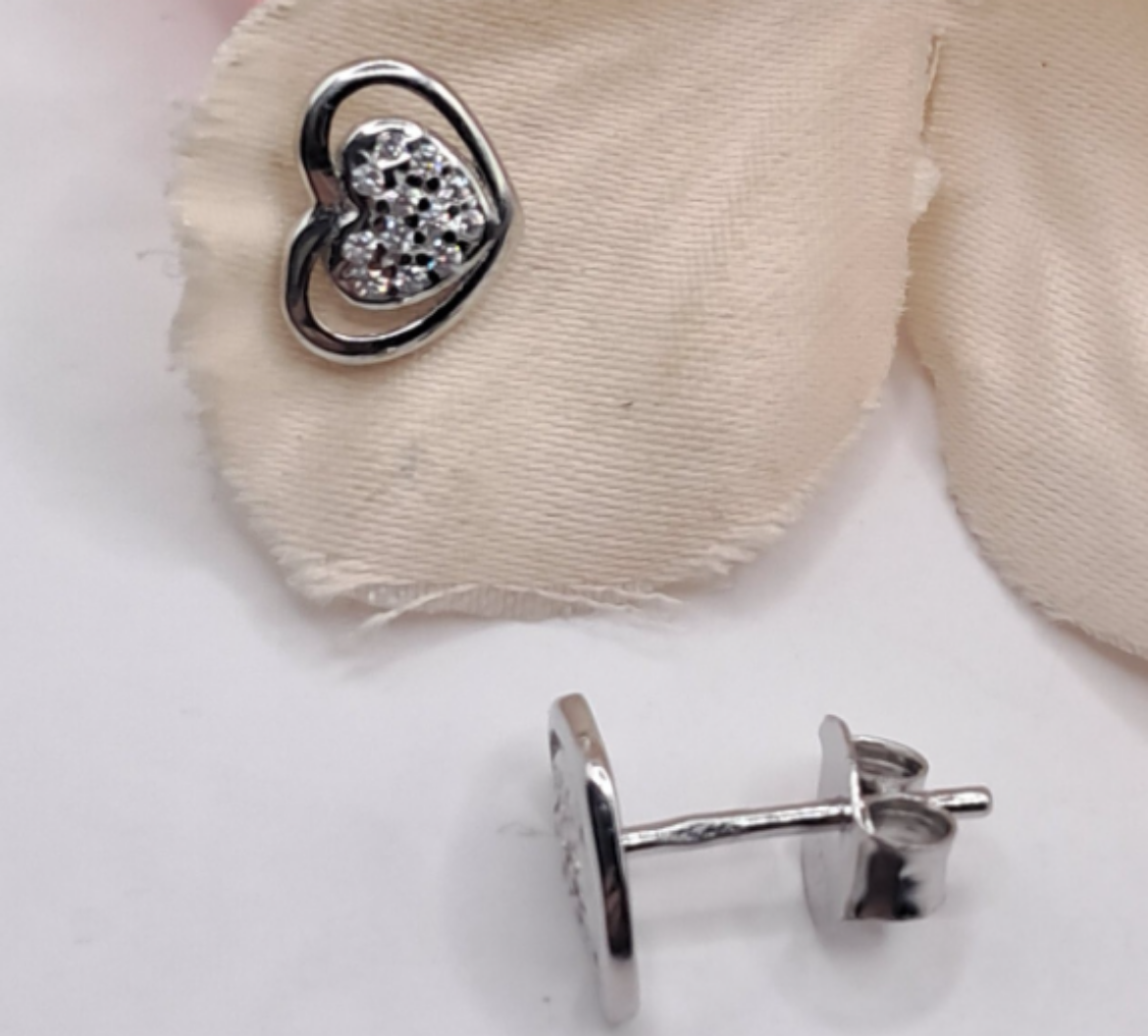 Imagem de Brincos em Prata com zircónias