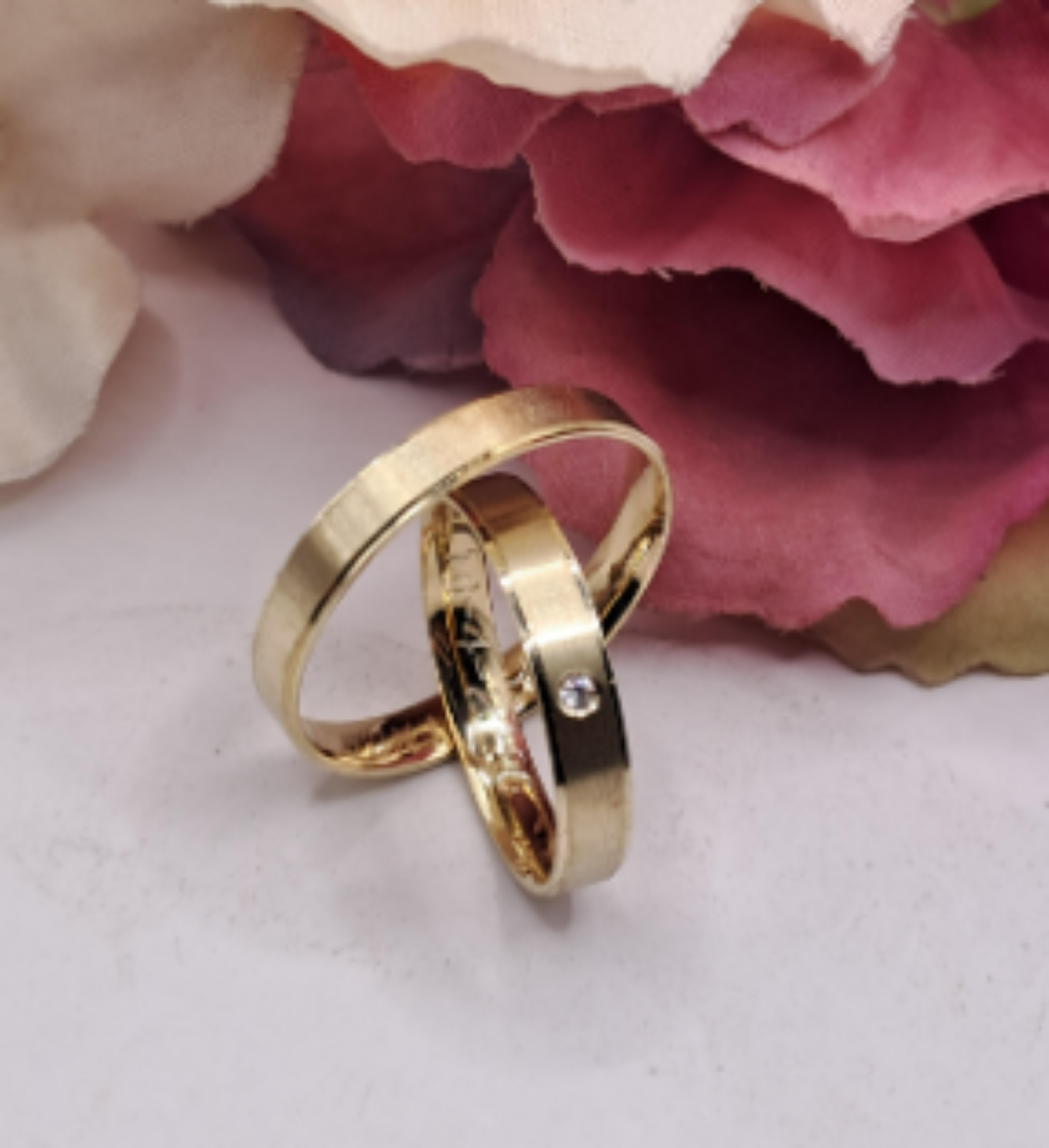 Imagem de Aliança em Ouro Paradise com 4,5mm 