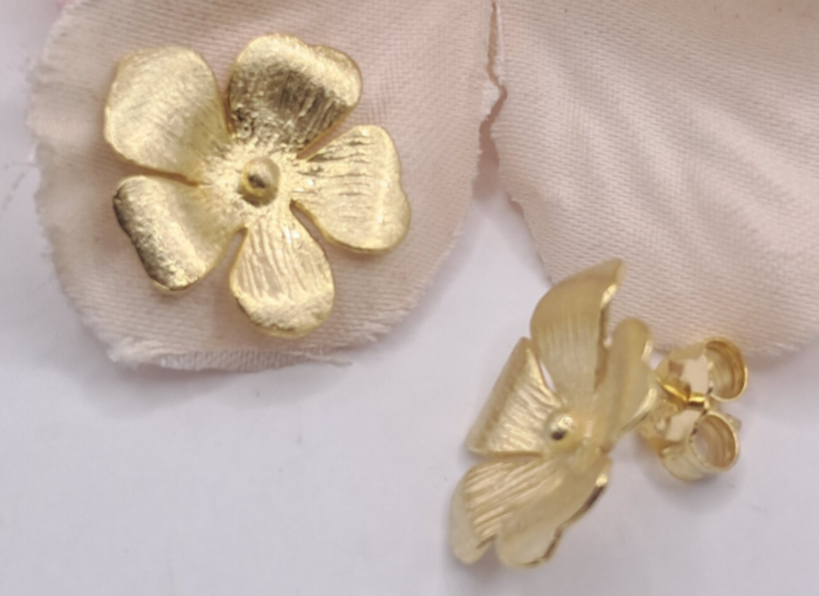 Imagem de Brincos em Prata Dourada