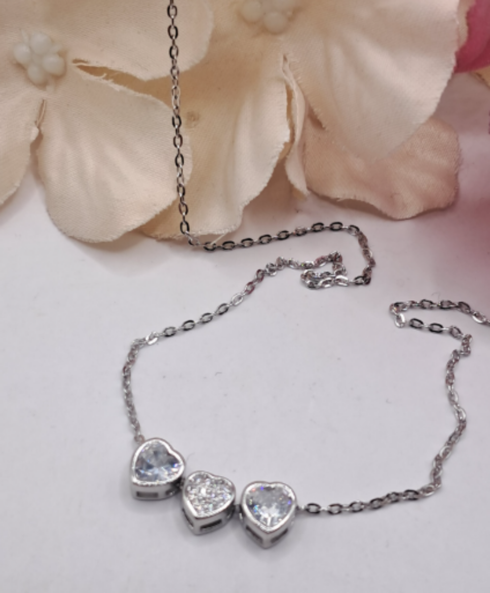 Imagem de Colar em Prata com Zirconias 