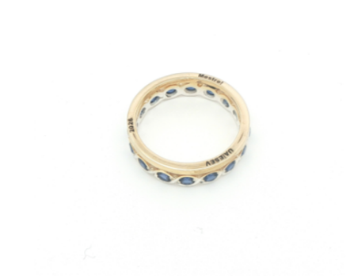 Imagem de Anel em Prata Bicolor 